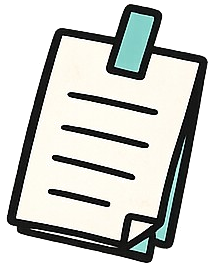 Doodle notitieblaadje met plakbandje
