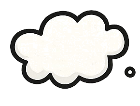 Doodle wolkje